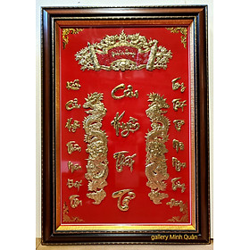 Mua LIỄN THỜ - CỬU HUYỀN THẤT TỔ - Chữ tiếng Việt  ( Tranh đồng vàng nguyên chất)