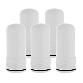 5/Pack Faucet Tap Water Filter Purfier Cartridge for Kitchen Sink White