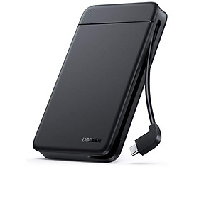 Mua Hộp đựng ổ cứng 2.5 inch tích hợp cáp Type C hỗ trợ 10TB Ugreen 352hdc10904CM - Hàng chính hãng