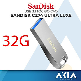 USB 3.1 SanDisk Ultra Luxe CZ74 dung lượng 16GB / 32GB / 64GB, tốc độ đọc lên đến 150 Mb/s - Hàng Chính Hãng - 32GB