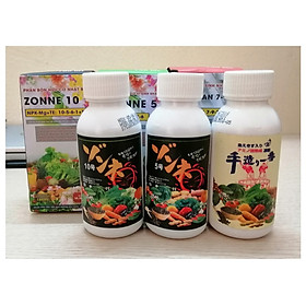 COMBO PHÂN BÓN ZONNE10 ZONNE5 ICHIBAN7-9-2 NHẬT BẢN