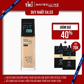 Kem Nền Mịn Nhẹ Kiềm Dầu Fit Me Maybelline New York Matte Poreless Foundation 30ml