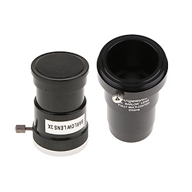 1.25 Inch 5X 3X Barlow Lens Telescope Eyepiece for  Orion Astronomy