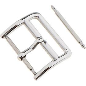 Stainless Steel Polishing Buckle Pin Part for Watch Strap Band Silver