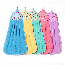 Mua Khăn lau tay nhà bếp siêu thấm có móc treo