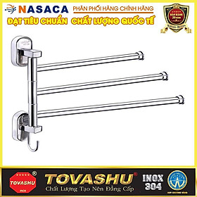 Treo Khăn 3 Chia Xoay Tovashu S3V (Inox 304, Bảo hành 20 năm)