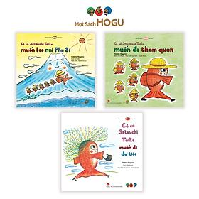 Sách Ehon Nhật Bản - Combo cô cá Taiko cho bé từ 3 tuổi