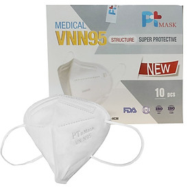 Hộp 10 Cái Khẩu Trang VNN95 PT Mask, 5 Lớp, kháng Khuẩn