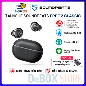 Mua Tai nghe True Wireless SoundPEATS Free2 Classic Bluetooth 5.1  Case khắc Laser  Nghe Nhạc 30 Giờ - Hàng chính hãng