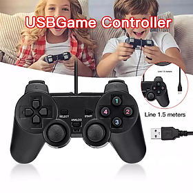 Tay cầm chơi game Vinetteam Ucom 704/ SB-19 cho PC và Laptop, cổng USB rung và joystick - hàng chính hãng