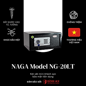 Mua Két Sắt Mini NAGA NG-20LT (11kg) Cho Gia Đình  Khách Sạn Nhỏ Gọn Chống Trộm Khoá Điện Tử