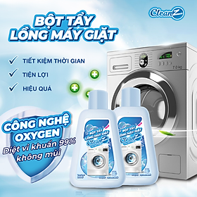 Bột Tẩy Lồng Máy Giặt Cao Cấp CleanZ - Hộp 200g