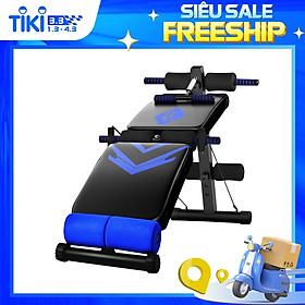 BG Ghế tập cơ chính và cơ bụng - ghế tập cơ tập GYM gấp gọn SU 118 BLUE (hàng nhập khẩu)