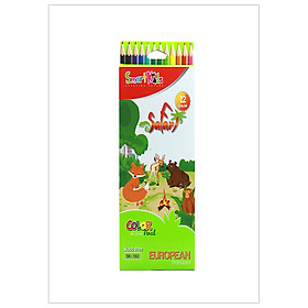 Bộ 2 Bút chì màu 12 màu Wood Free