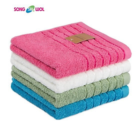 Mua Bộ 04 Khăn mặt - Khăn Tay Cotton Cao Cấp Songwol LINE BORDER (28x42cm)