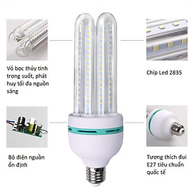 Mua Bóng Đèn Led Chữ U 16w E27 Sử Dụng Trong Nhà Ngoài Trời  Bóng Led Chống Nước Siêu Bền Hàng Chính Hãng