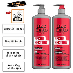 Bộ Dầu Gội & Xả Tigi Resurrection Super Repair Phục Hồi Hư Tổn Nặng - Tặng móc khoá chính hãng