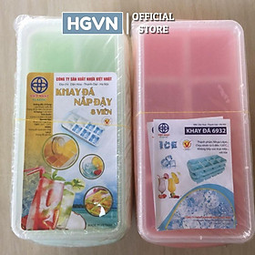 Mua Khay Làm Đá Có Nắp Nhựa Việt Nhật (1 Chiếc Loại 8 Viên)