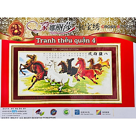 Mua Tranh thêu chữ thập Mã đáo thành công (ngựa thảo nguyên) 467  kích thước 139 x 83 cm