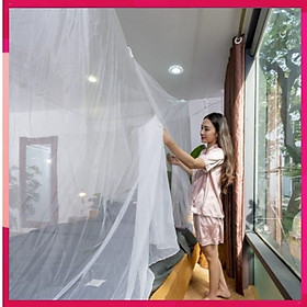 Mua Màn tuyn  mùng ngủ có cửa 2m5  3m5  trơn trắng cỡ đại chân dài cao 2m