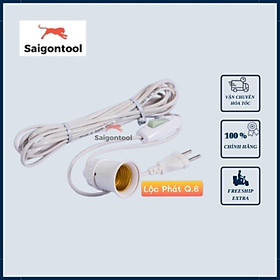 Mua Bộ đuôi đèn lắp sẵn có dây  có công tắc đèn dài 2.5m  5m - Bộ đuôi đèn liền dây siêu tiện lợi