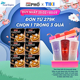 Combo 6 Hộp cà phê Phố sữa đá GOLD - MacCoffee hộp 10 gói x 28g