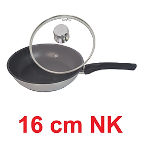 Chảo chống dính 3 đáy inox 430 Fivestar Standard và nắp kính tặng 5 muỗng ăn (16cm/20cm)