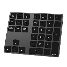Mini BT 3.0 34 Keys Numeric Keypad Digital Keyboard for Computer Desktop Black