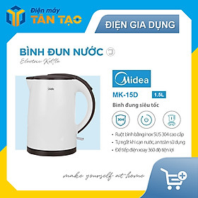 Mua Bình Đun Siêu Tốc Midea MK-15D - 1.5L (Trắng) - Hàng chính hãng