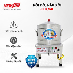 Nồi Đồ, Nấu Xôi Bằng Điện 5Kg/Mẻ Xôi Thơm Ngon Dẻo