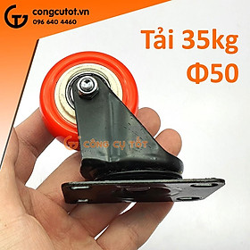 Mua Bánh xe đẩy đế xoay 360 độ nhựa PU loại nhỏ