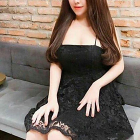 Đầm xòe trễ ngực sexy ren cao cấp