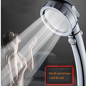 Mua Vòi Sen Tăng áp Có Nút Khóa Nước 3 chế độ Phun  Xoay 360 độ Hàng Xịn - Vàng Gold 206783m