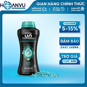 Hạt xả vải Downy Unstopables in-Wash Scent Booster Beads Fresh Xanh 1.06kg