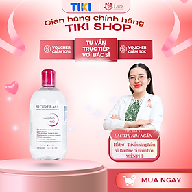 Nước tẩy trang Bioderma Sensibio H20 - Làm sạch cho da nhạy cảm 500ml