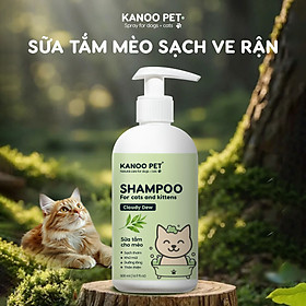 Sữa tắm Chó Mèo Kanoo Pet - hỗ trợ sạch ve rận, bọ chét, khử mùi giúp thú cưng thơm mát, năng động