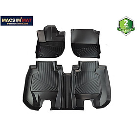 Thảm lót sàn xe ô tô Honda HRV 2016- 2022 tới nay Nhãn hiệu Macsim chất liệu nhựa TPE cao cấp màu đen