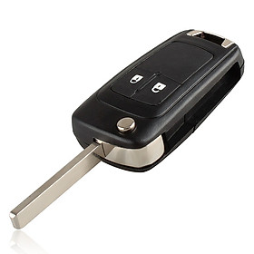 2 Button Folding Flip Key Shell Case Remote Key Cover Replacement with Uncut Blade for Vauxhall Opel Astra Insignia