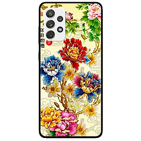 Ốp lưng dành cho Samsung Galaxy A52 5G mẫu Mẫu Đơn Vàng Xanh