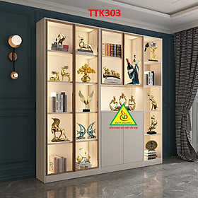 Tủ trang trí cánh kính TTK303 - Nội thất lắp ráp Viễn Đông ADV