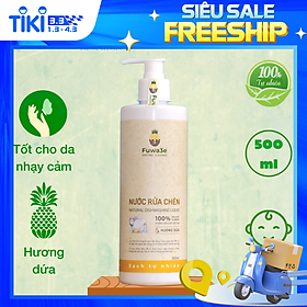 Nước rửa bát hữu cơ Fuwa3e organic Enzyme sinh học 500ml an toàn cho bé bảo vệ da tay