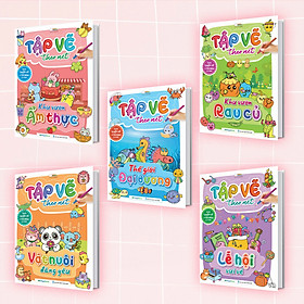 Combo Sách Tập vẽ theo nét (5 Cuốn)