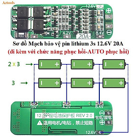 Mua Mạch sạc và bảo vệ pin 3S 20A