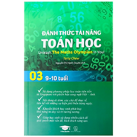 Hình ảnh Sách Toán - Đánh Thức Tài Năng Toán Học 03 ( 9 - 10 tuổi ) - Là Sách Song Ngữ ( Việt – Anh) Giúp Trẻ Vừa Học Toán Vừa Ôn Luyện Tiếng Anh, Dành Cho Học Sinh Lớp 3, Lớp 4 - Á Châu Books, Bìa Cứng, In Màu