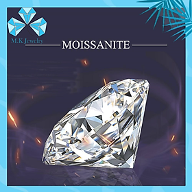 ( SIZE 9 LY) KIM CƯƠNG NHÂN TẠO -  MOISSANITE NƯỚC D – ĐỘ TINH KHIẾT FL . FULL KIỂM ĐỊNH GRA