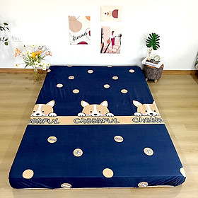 Ga Chống Thấm Cotton LIDACO Cao Cấp - Chó Corgi - 2m2x2mxdưới12cm