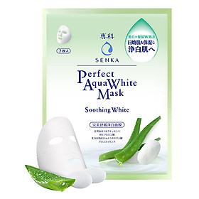 Mặt Nạ Dưỡng Trắng Dịu Mát Da Senka Perfect Aqua White Mask Soothing White (25ml) - 14991