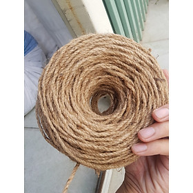 [HCM]Size 3mm - Cuộn 100 mét dây thừng dây gai trang trí 3mm Sợi dây được sản xuất từ thân của cây gai tự nhiên dẻo dai bền chắc