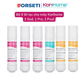 Mua Combo 6 lõi lọc nước hàng chính hãng máy Korihome K91 ( 3 sed+1pre+2post)