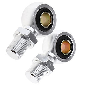 2Pcs Shock Absorbers Bottom Eye Screw Adapters 12mm for Motorcycle Sliver